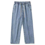 Boyfriend Vintage Fashion Straight Casual Loose Denim Cargo Pants Men Designer Prints Star Jeans Streetwear Loose Wide Leg Jeans - Matrix Studios
