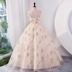 Luxury Floral Embroidery Long Prom Evening Wedding Shooting Dresses Women 2025 Summer Party Formal Occasions Reception Dress - Matrix-studios.com