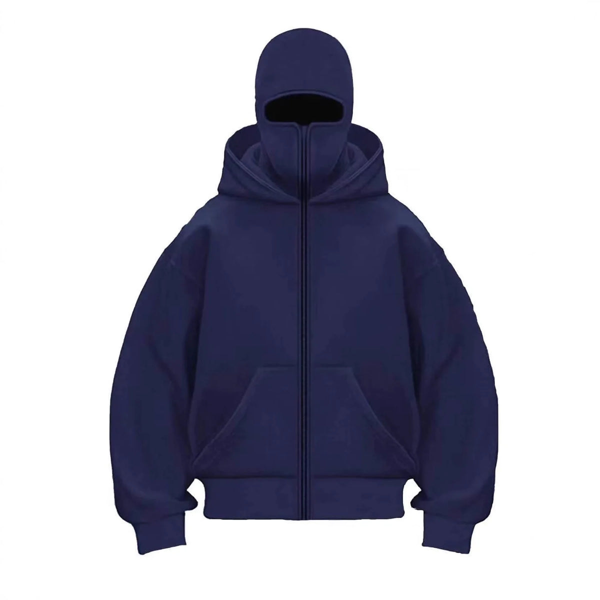 2025 Autumn Men Balaclava Y2K Gothic Harajuku Winter New Item Double Hooded Sweatshirt Men's Hooded Mask Zipper Sportswear Women - Matrix Studios