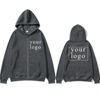 2024 New Fashion Your Own Design Brand Logo/Picture Personalized Custom Anywhere Men Women DIY Zipper cardigan hoodie - Matrix Studios