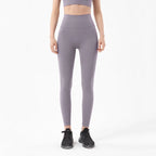 SOISOU Nylon Yoga Pants Gym Leggings Women Girl Fitness Soft Tights High Waist Elastic Breathable No T Line Sports Pants - Matrix-studios.com
