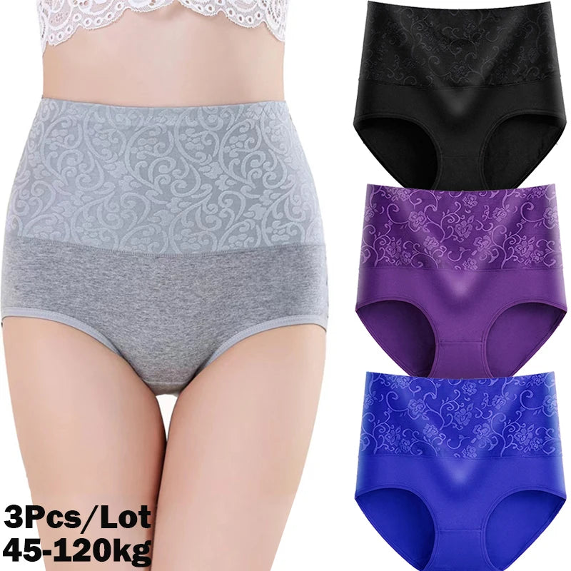 Plus Size Panties Women's High Waist Abdominal Underwear Cotton Seamless Briefs Girls Underpant Sexy Lingeries for Female L-5XL - Matrix Studios