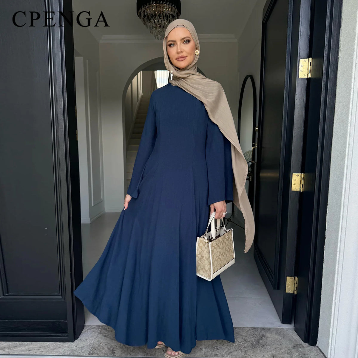 2025 Summer Arabic Muslim Women Modest Dress Eid Dubai Plain Abaya Islam Party Outfit Elegant Holiday Dresses Turkey Kaftan Robe - Matrix-studios.com