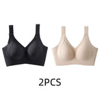 1/2PCS Women's Seamless Underwear, Thin Style, Large Breasts, Small Breasts, No Wires, Pull-up And Anti-sagging Large Size Bra - Matrix Studios