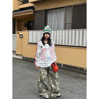 ZHIZOU Women Gothic Baggy Y2k Jeans American 2000s Style Embroidery Jean Pants Vintage Harajuku Oversize Denim Trousers Autumn - Matrix-studios.com