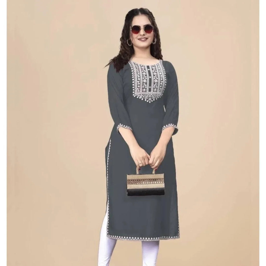 Muslim Kurt Women's Fashionable And Comfortable Dress With Flowers Straight Tube And National style Abito Donna Musulmana - Matrix-studios.com