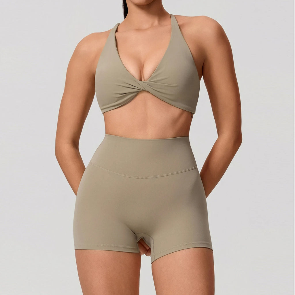 Summer 2PCS Yoga Suit Sports Set Women Quick-Dry Gym Set Women Tracksuit Running Workout Long Sleeve Sports Shirt Yoga Clothing - Matrix-studios.com