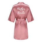 Wedding Bride Bridesmaid Robe Dressing Gown Sexy Women Bathrobe Nightgown Short Sleepwear Casual Flower Kimono Geisha M L XL - Matrix-studios.com