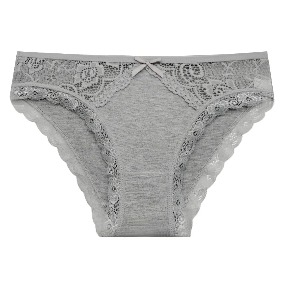 5 PCS/SET New Arrival Low Rise Ladies Sexy Lace Panty Underpants Panties For Women Lingerie Cotton Briefs - Matrix Studios