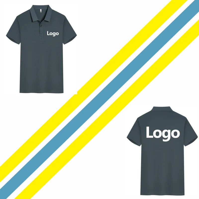 Polo Shirt Custom Logo Causal Embroidery Personal Company Brand Print Men And Women Clothing 16 Colors Summer Fashion Tops - Matrix-studios.com