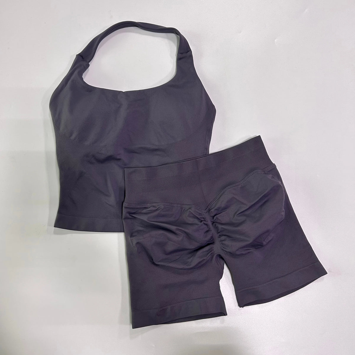 1-2pcs Gym Set Women Backless Tank Tops High Waist Scrunch Seamless Shorts High Waist Yoga Leggings Workout Sets Gym Suit - Matrix-studios.com