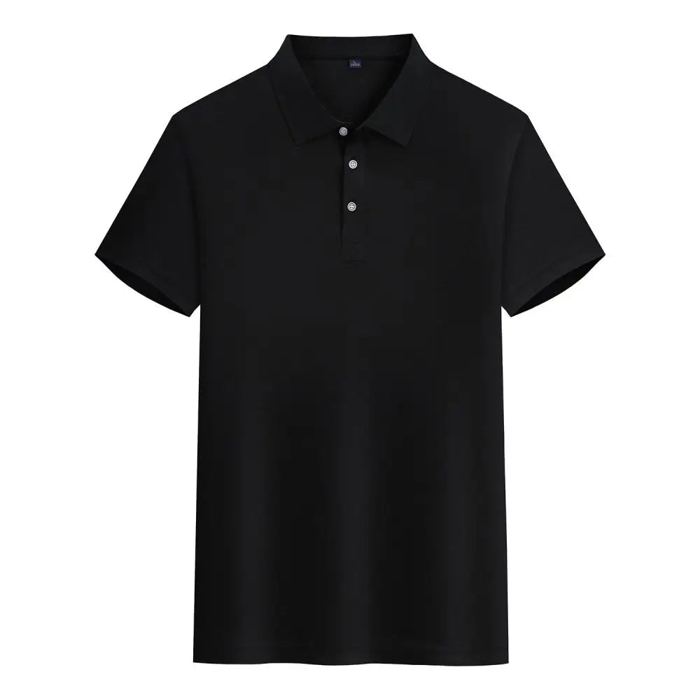 Custom Logo Lapel POLO Shirt Couple Summer Short Sleeve Moisture Transfer T Shirts Men Women Summer Simple Casual Tops - Matrix-studios.com