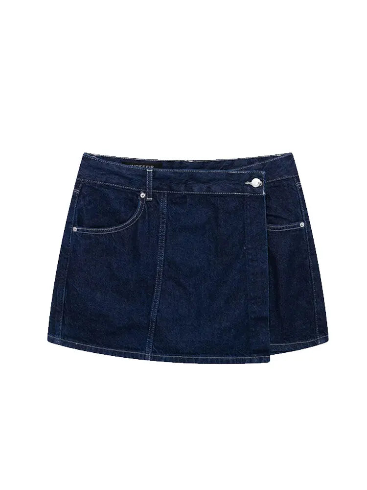 Nlzgmsj  Summer Women's Casual Sets Fashion Mini Skirt Shorts Sets Denim Short Shirt Top Sets For Women Street Women Outfit - Matrix-studios.com