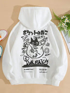 Cute Cat Cartoon Printed Sweatshirt Women Harajuku Casual Loose Hooded Fashion Soft Pocket Hoodies Autumn Warm Female Clothes - Matrix Studios