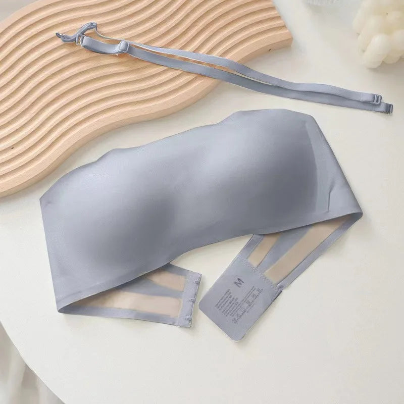 Sexy Seamless Tube Top Bra Invisible strapless Bras Women Underwear thin Non slip Push up Bralette Wireless Female Lingerie - Matrix Studios