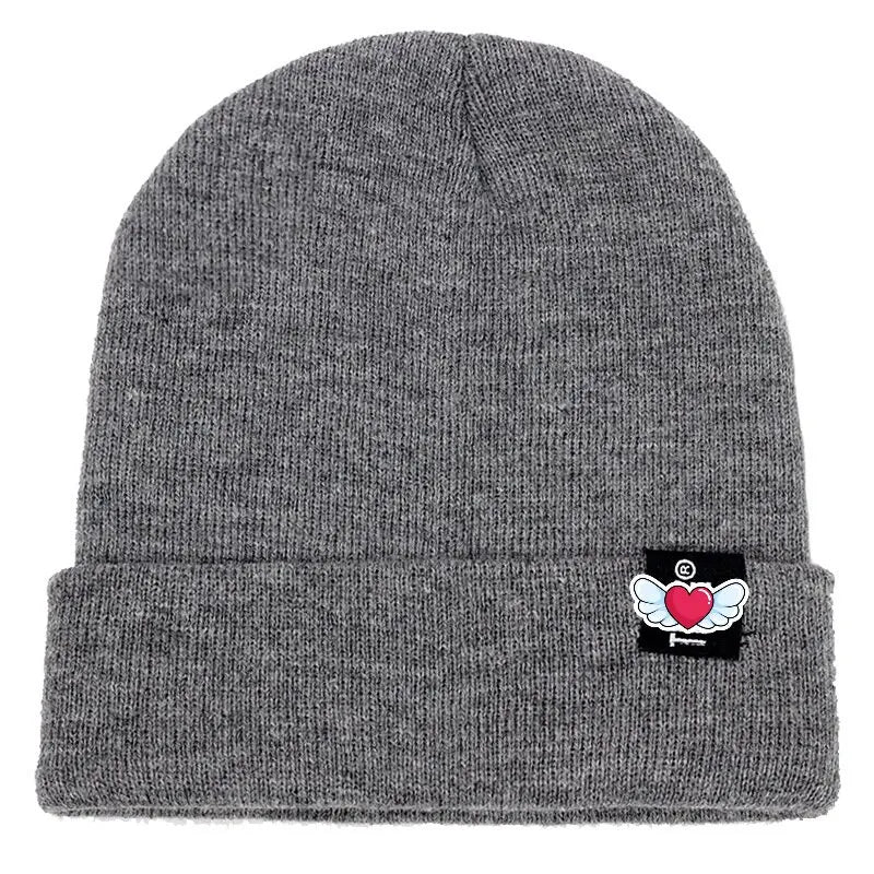 Autumn and Winter Versatile Solid Color  Hat For  Outdoor Warmth and Cold Hat Hip-Hop Fashion Embroidered Knitted Hat