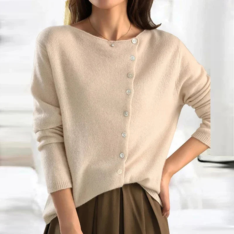 Autumn Winter Sweater Women Elegant Button Design Knitted Cardigans For Women Casual Sweaters - Matrix Studios