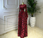 CM.YAYA Women O-neck Long Sleeve Pleated Inner A-line Maxi Dress 2026 Evening Sexy Party Birthday Vacation Long Dresses Vestidos - Matrix-studios.com