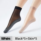 10Pairs Women Sock Soft Breathable High Quality Ultra-Thin Ankle Sock Comfortable Lightweight Transparent Fashionable Casual Sox - Matrix Studios