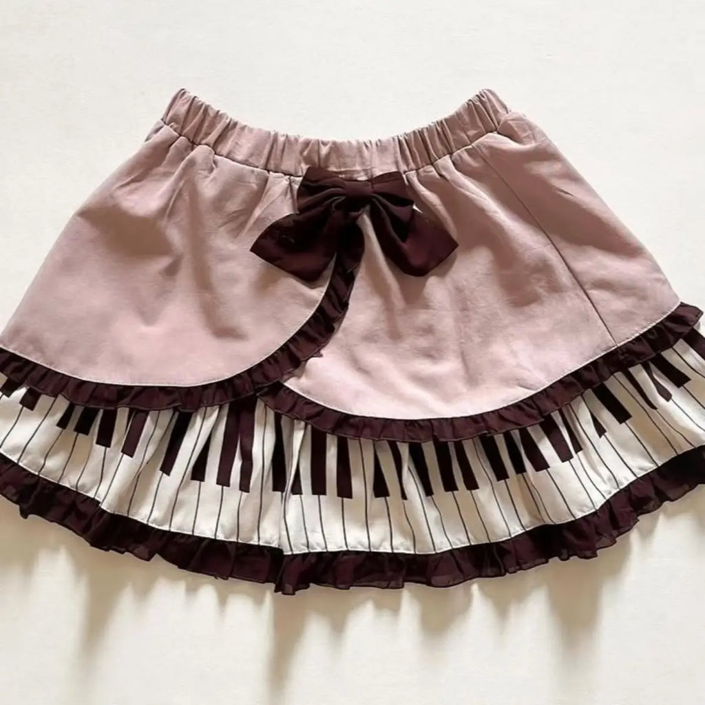 Spring Black White Spliced Women Short Skirt 2025 Y2k Slim Design Harajuku Mini Skirt Female Empire Korea Style Chic Piano Skirt - Matrix-studios.com