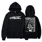 The Autumn and Winter Pullovers Long Sleeve Loose Soft Sweatshirt Streetwear Coat Gorillaz Printing Women and Men Hoode - Matrix Studios