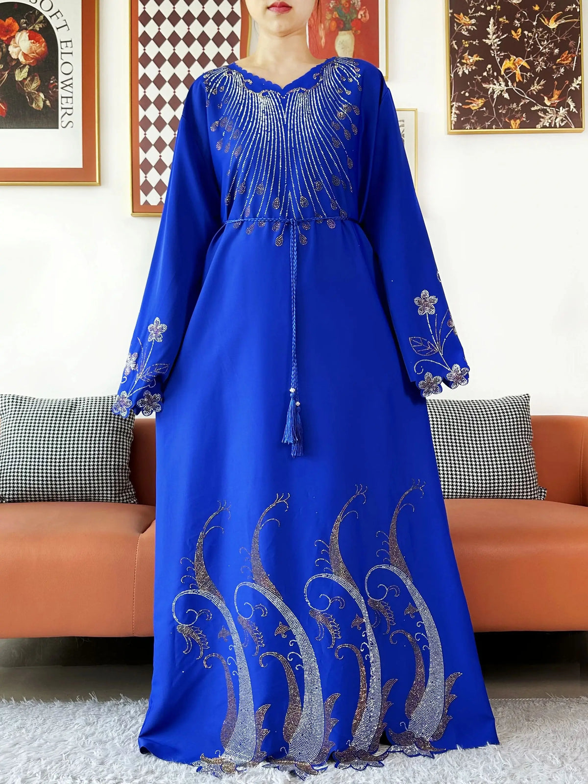 2025Fashion Dubai Diamond Muslim Women Modest Dress Elegant Arabic Femme Hijab Long Sleeve Chiffon Abaya Islamic Turkey Clothing - Matrix-studios.com