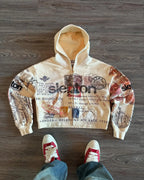 Passport Print Hoodie for Women Fashion Hip Hop Zip Up Hoodies Long Sleeve Harajuku Y2K Clothes Female Sweatshirt Street Jacket