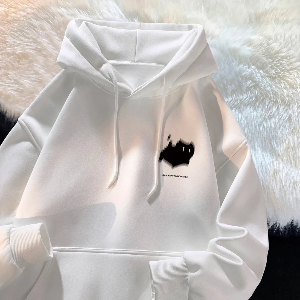Hoodie Women's Trendy Brand Versatile Hong Kong Style High Street American Printed Top Autumn and Winter Coat - Matrix Studios