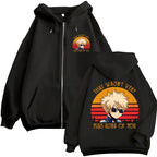 Japan Anime My Hero Academia Zip Up Hoodies Harajuku Fashion Manga Vintage Sweatshirt Men Women Fleece Oversized Tracksuit Coats - Matrix Studios