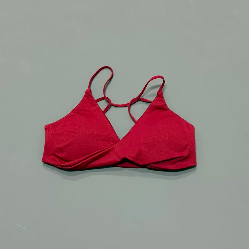 HISTELLO Vision Sports Bra Women Yoga Underwear Gym Running Exercise Backless Bra High Support Active Wear Fitness Workout Top - Matrix Studios