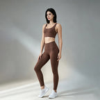 TRY TO BN Yoga Set 2 Piece Sport Bra High Waist Leggings Women's Tracksuit Fitness Tummy Control Squat Proof Workout Gym Clothes - Matrix-studios.com