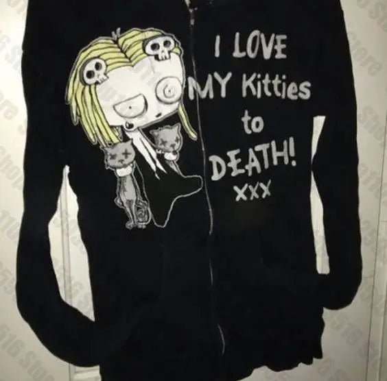 Woman Clothing Halloween Hoodies Women Sweatshirts Y2k Hooded Shirt Harajuku Zip Hoodie Goth Blouse Autumn Womens Clothing Anime - Matrix Studios