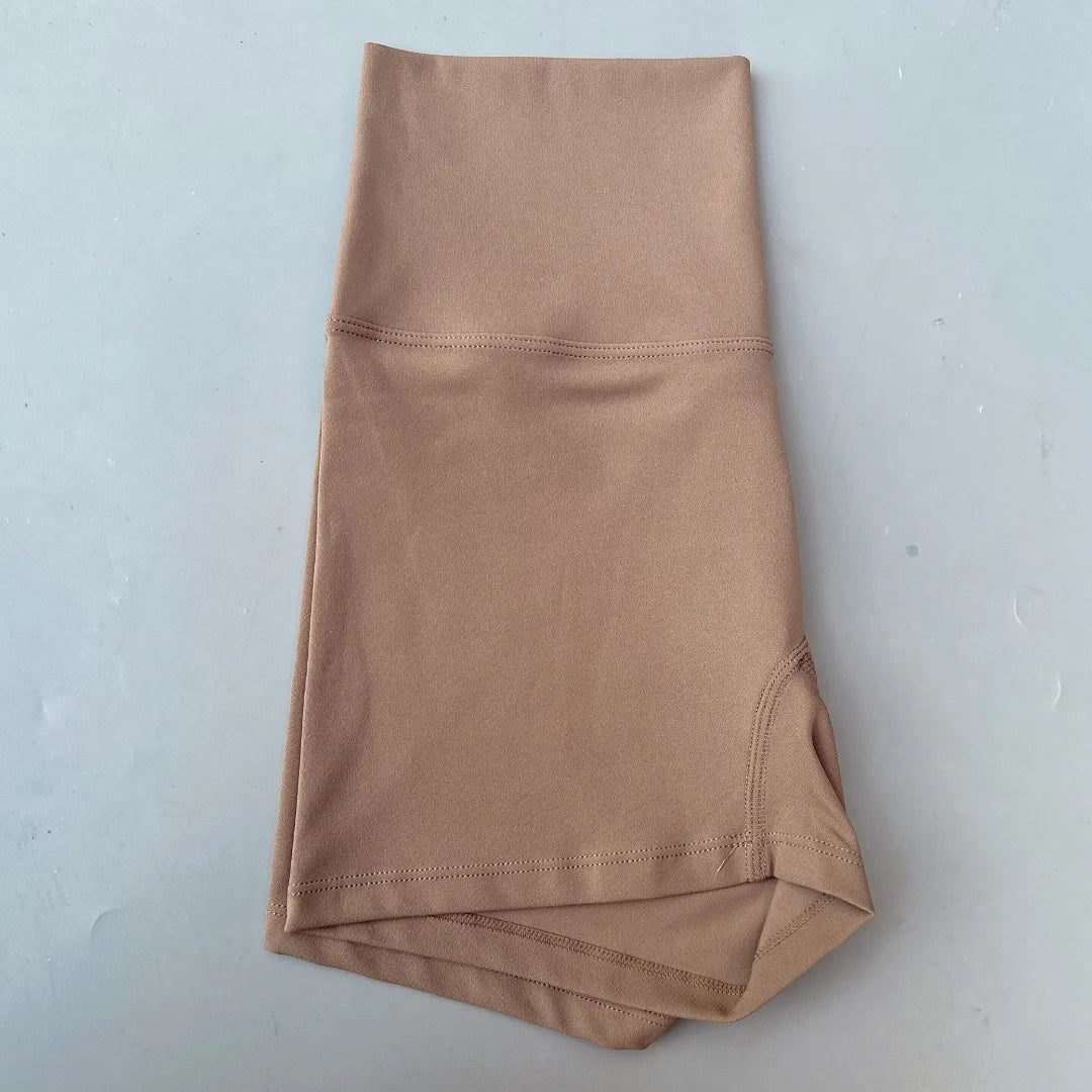 Solid Color Women Fitness Sport Short High Waist Yoga Short Legging Bike Soft Squatting Proof Comprehensive Training Jog Athleti - Matrix Studios