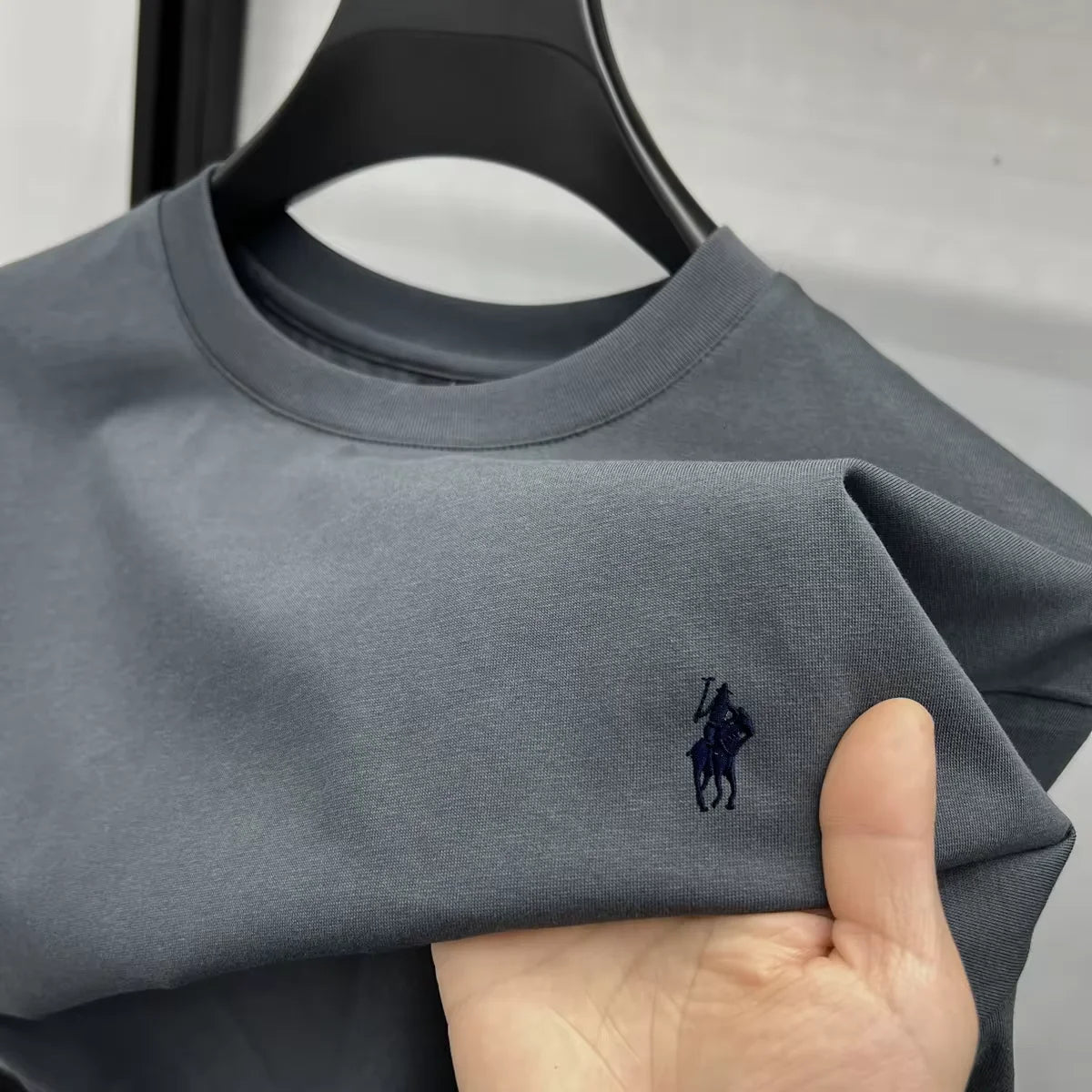 100% pure cotton short sleeve round neck men's T-shirt hot selling luxury brand summer exquisite pony embroidery breathable top - Matrix Studios