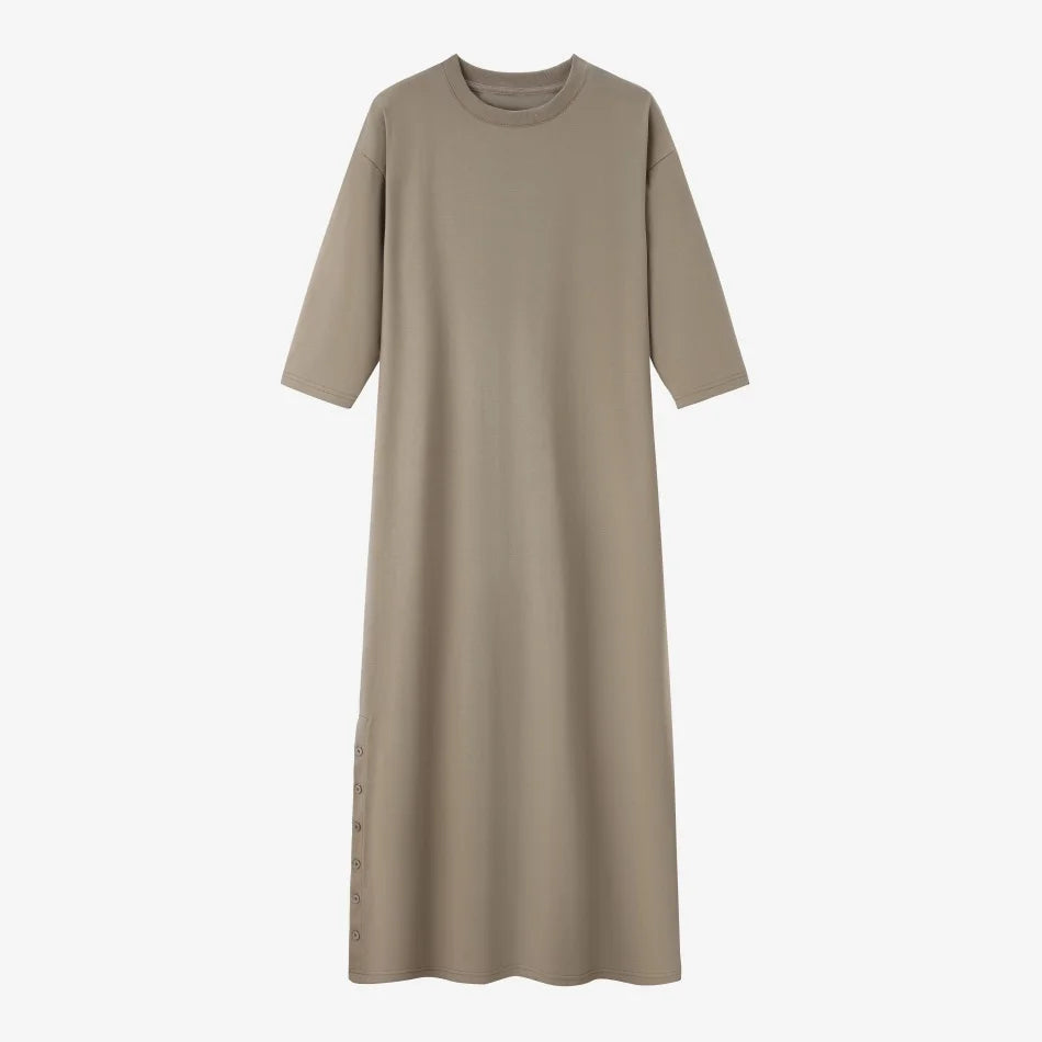 AS SS26 oversize loose T-shirt dress + V neck T-shirt  + skirt  set casual style  woman clothes - Matrix-studios.com