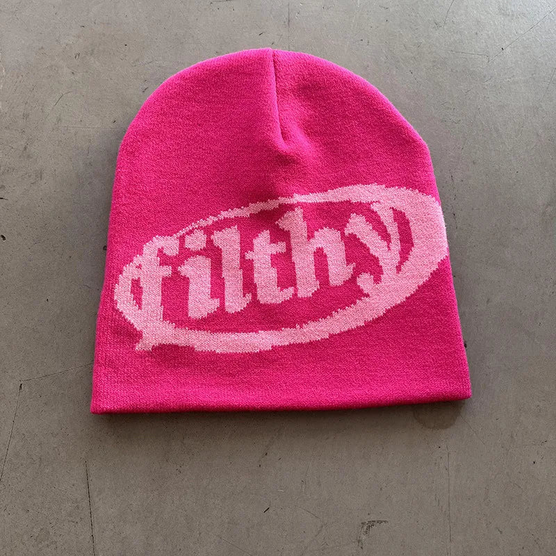 New Autumu Winter Keep Warm Knit Hat Women Men Skiing Beanies Outdoor Cold Hat Cycling Skullcap Fashion Letter Y2K Hiphop Beanie