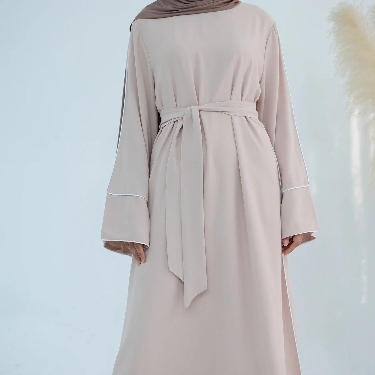 Eid Plain Closed Abaya Dress Silk Velvet Abayas for Women Dubai Luxury Muslim Modest Dresses Islamic Clothing Kaftan Hijab Robe - Matrix-studios.com
