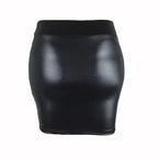 Women Summer Mini Skirts High-waist Slim Fittness Hip Pencil Skirts Vintage Bodycon Skirt Sexy Clubwear Ladies Office Clothing - Matrix-studios.com