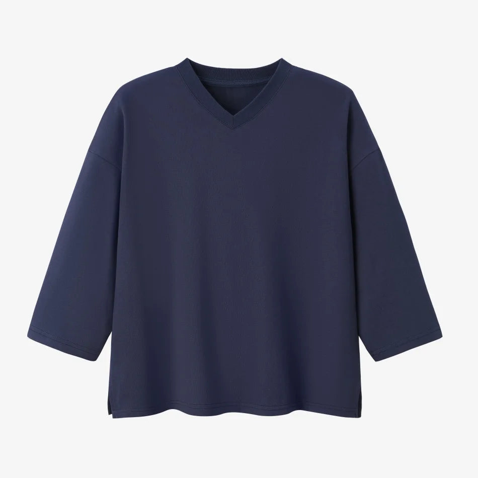 AS SS26 oversize loose T-shirt dress + V neck T-shirt  + skirt  set casual style  woman clothes - Matrix-studios.com