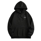 Vintage Compass Print Hoodies for Men High Quality Hooded Long Sleeve Pullover All Season Daily Casual Sports Tops Men's Clothes - Matrix Studios