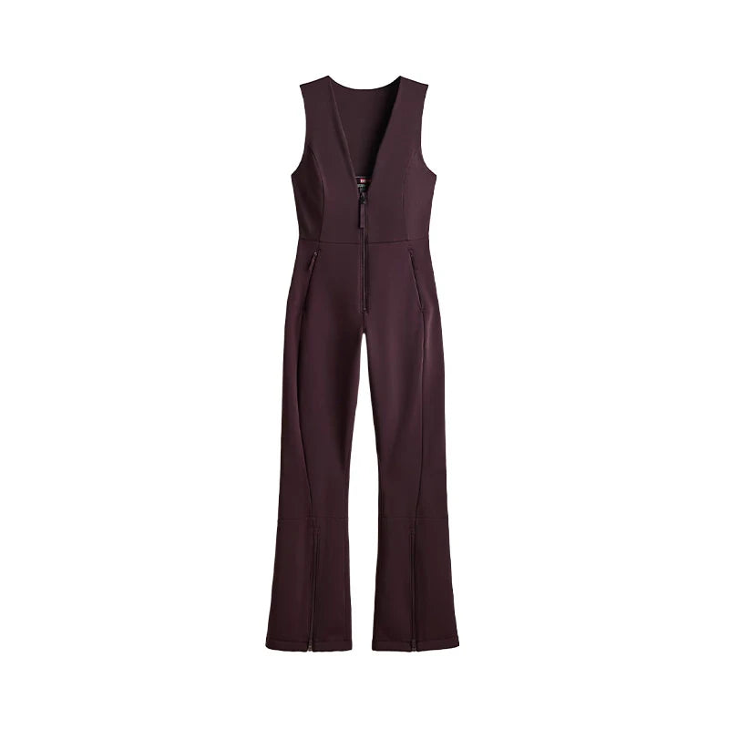 Cotton Ski Women's Winter Jumpsuit Sets Zipper Loose Jacket Straight Pants Suits Skiwear Snow Commute Street Outdoors Romper - Matrix Studios