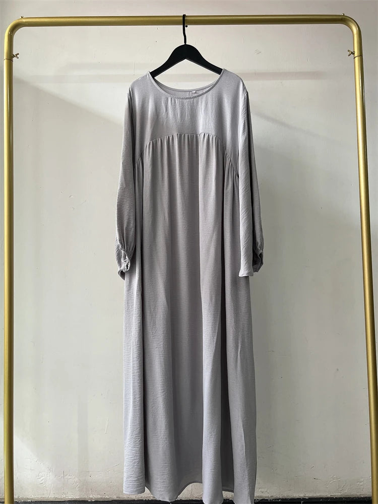 Eid Plain Modest Khimar Abaya Dubai 2024 Muslim Islam Arabic Palestine Abayas For Women Kaftan Dress Caftan Robe Femme Musulmane - Matrix-studios.com