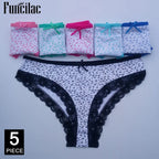 Women's cotton panties Girl Briefs Ms. cotton underwear bikini underwear sexy Ladies Briefs Free shipping 5 Pcs/set - Matrix Studios