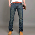 2025 Casual Jeans Men Business Straight Jeans Stretch Denim Pants Trousers Slim Fit Classic Cowboys Young Man Jeans - Matrix Studios