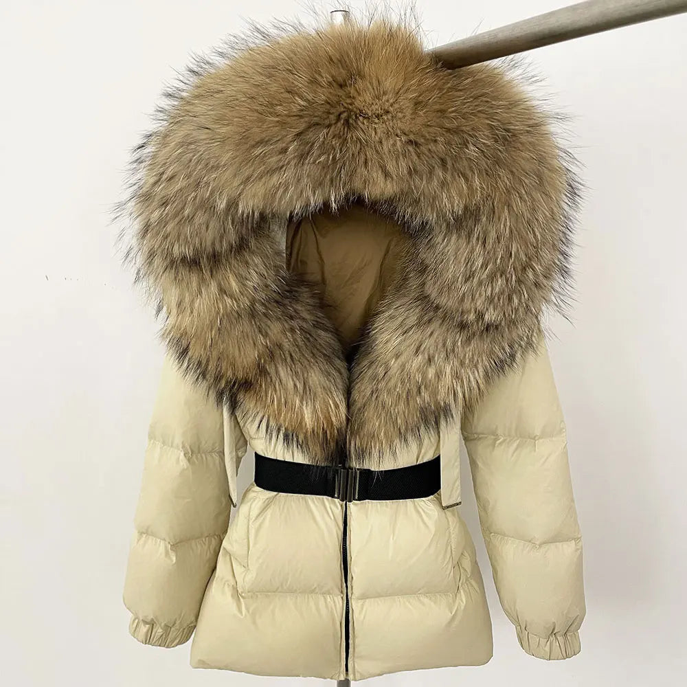 OFTBUY Winter Clothing Puffer Jacket Women Real Fox Fur Hooded Thick Warm 90% White Duck Down Coat Female Parkas Waterproof - Matrix Studios