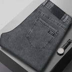 Men's New Stretch Straight Jeans Business Versatile Trendy Youth Casual Regular Long Pants for Spring Autumn Male Denim Trousers - Matrix Studios