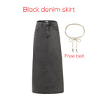 AP SS26 Women Cotton Denim Skirt Elegant - Matrix-studios.com