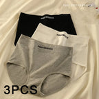 3PCS/set Color Panties Cotton Women Comfortable High-waist Underwear Soft Lingerie Breathable Female Panty Fitness Sports Briefs - Matrix Studios