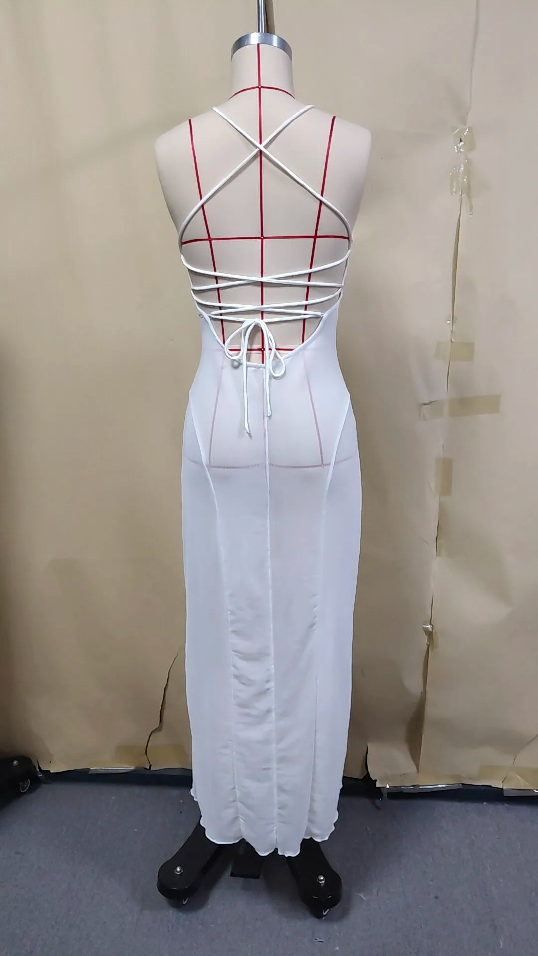 One Piece Summer Cover Ups Women Swimsuit Sleeveless Robes Bathing Suit 2026 New Beach Holiday Solid White Maxi Dresses Cover-Up - Matrix Studios