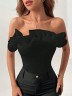 White Niche Does Not Hit a Unique Chic Short One-piece Strapless Top for Spice Girls to Wear Outside - Matrix Studios